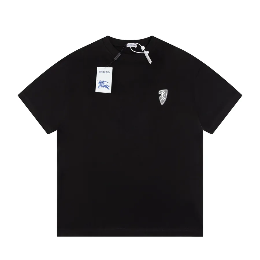 Burberry Barbour Print T Shirt, Unisex, Loose Fit