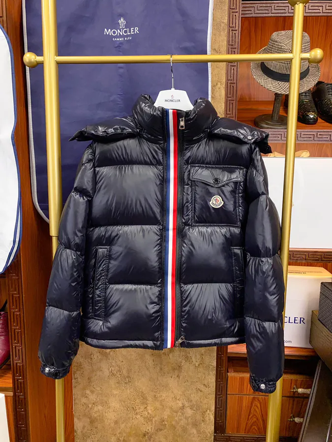 Monc Er 19FW Montbeliard Fashion 3 Striped Dual Zip Jacket