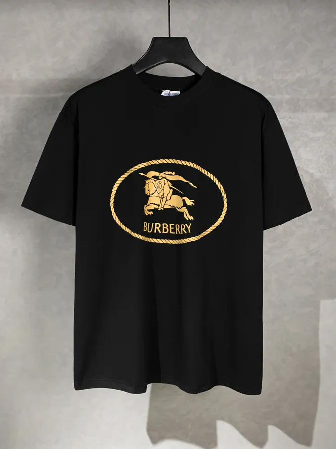 Burberry Round Circle Tartan Print Short Sleeve T Shirt