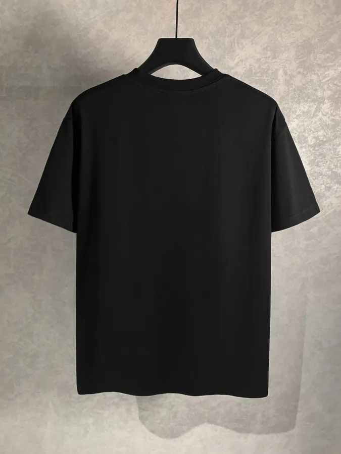 Burberry Round Circle Tartan Print Short Sleeve T Shirt