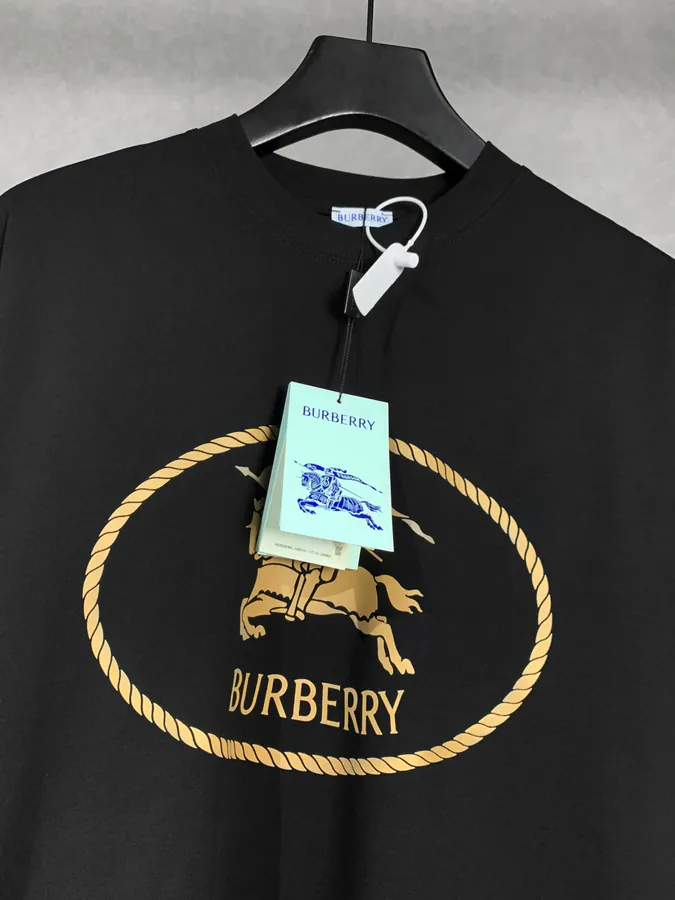 Burberry Round Circle Tartan Print Short Sleeve T Shirt