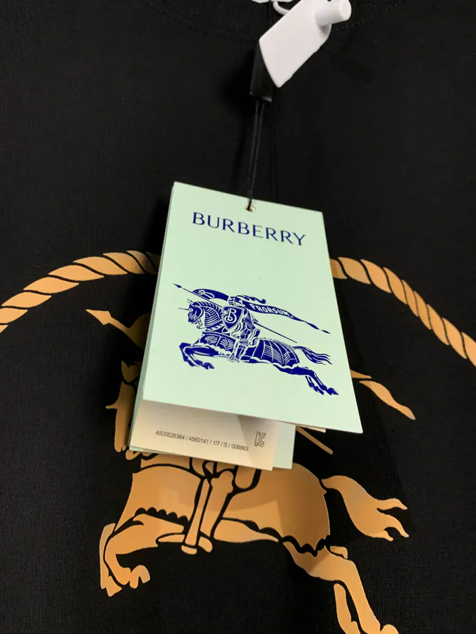 Burberry Round Circle Tartan Print Short Sleeve T Shirt