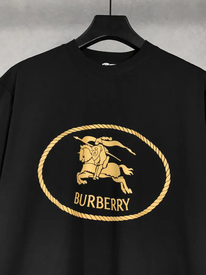 Burberry Round Circle Tartan Print Short Sleeve T Shirt