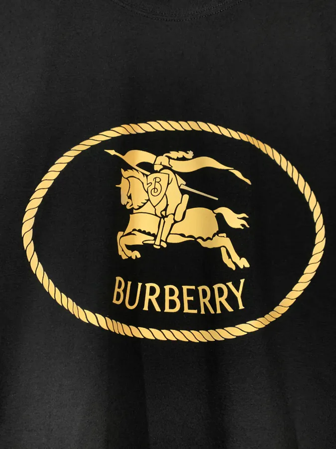 Burberry Round Circle Tartan Print Short Sleeve T Shirt