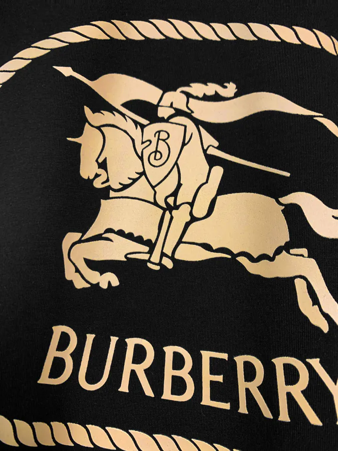 Burberry Round Circle Tartan Print Short Sleeve T Shirt