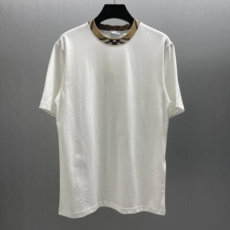 Burberry 2023 New Arrival Checked Cotton Work T Shirt