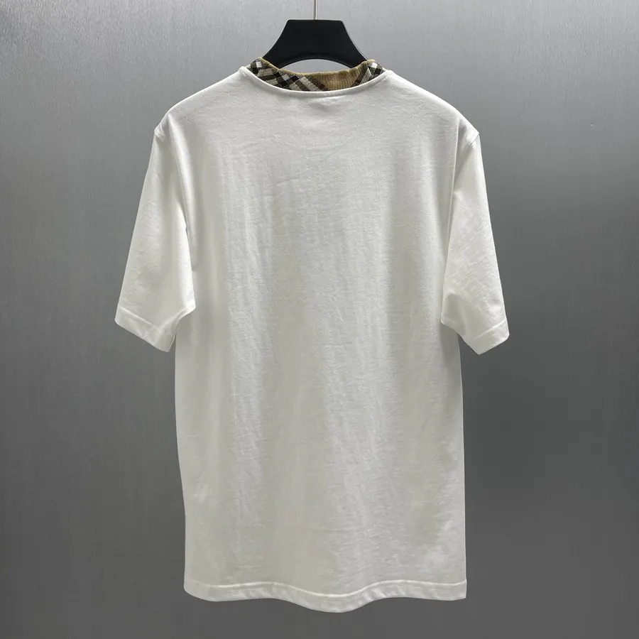 Burberry 2023 New Arrival Checked Cotton Work T Shirt