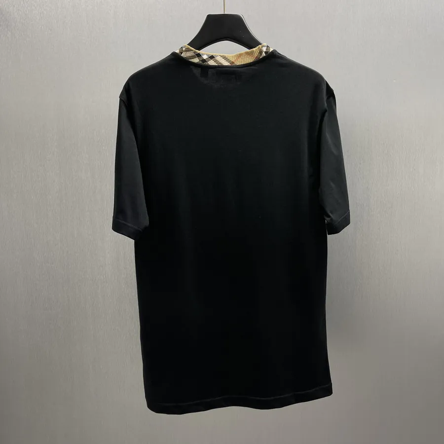 Burberry New Arrival Checked Cotton Work T Shirt