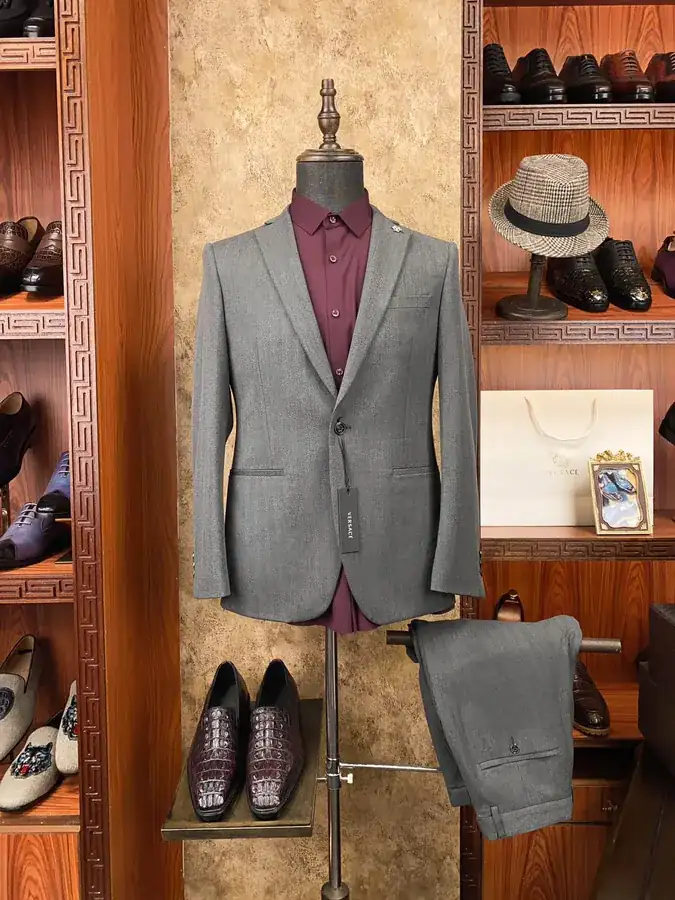 Versace Men's Premium Suit Set Tailored Business & Casual Wear