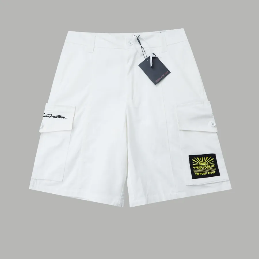 25SS New Workwear Shorts with LV Pont Neuf Embroidery