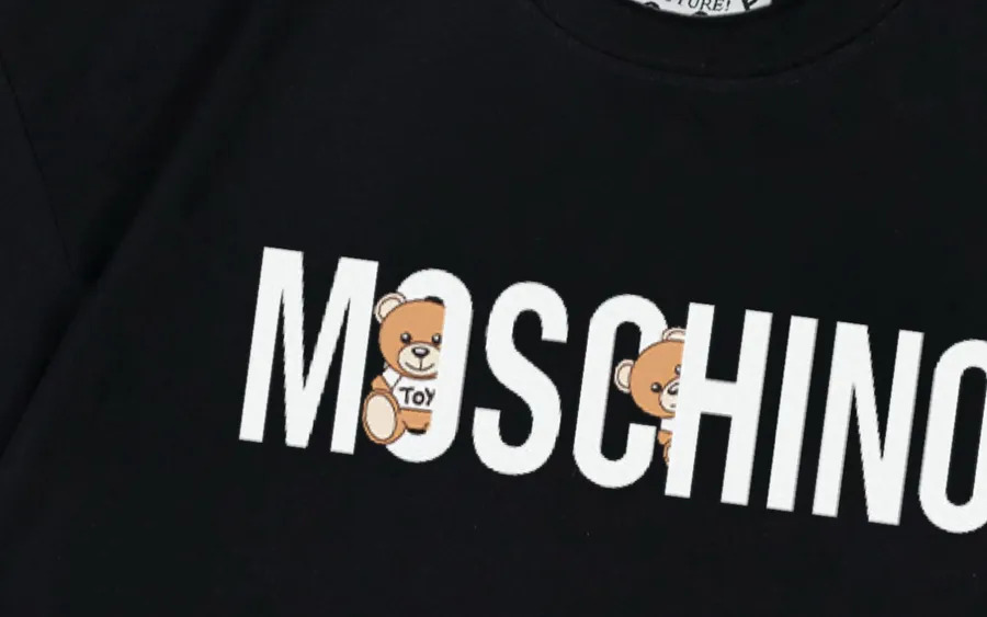Moschino 2025 New Collection Letter Bear Logo T Shirt