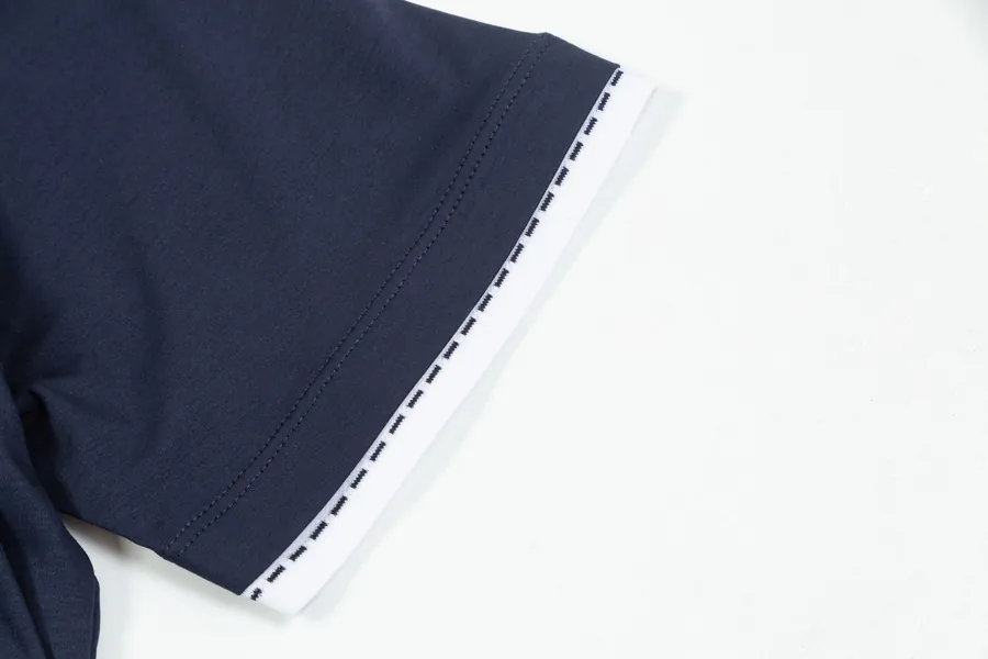 Hermes 25SS New Short Sleeve T Shirt in White, Navy, and Gray