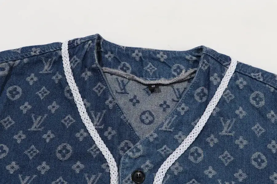 Supreme x LV 联名棒球服开衫外套短袖