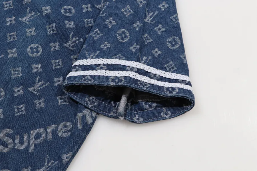 Supreme x LV 联名棒球服开衫外套短袖