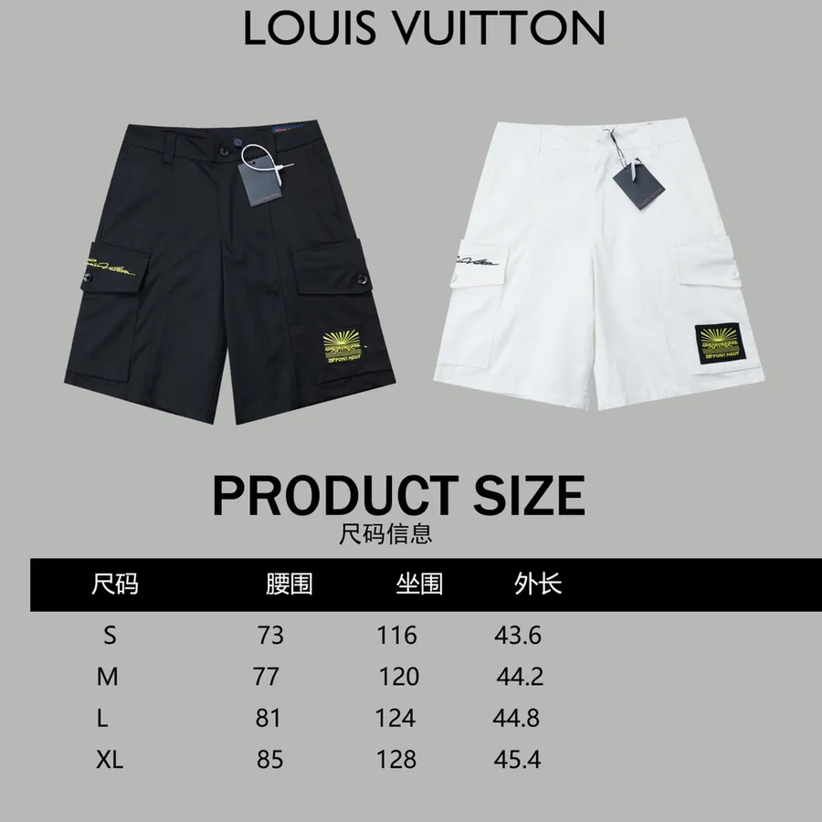 25SS New Workwear Shorts with LV Pont Neuf Embroidery