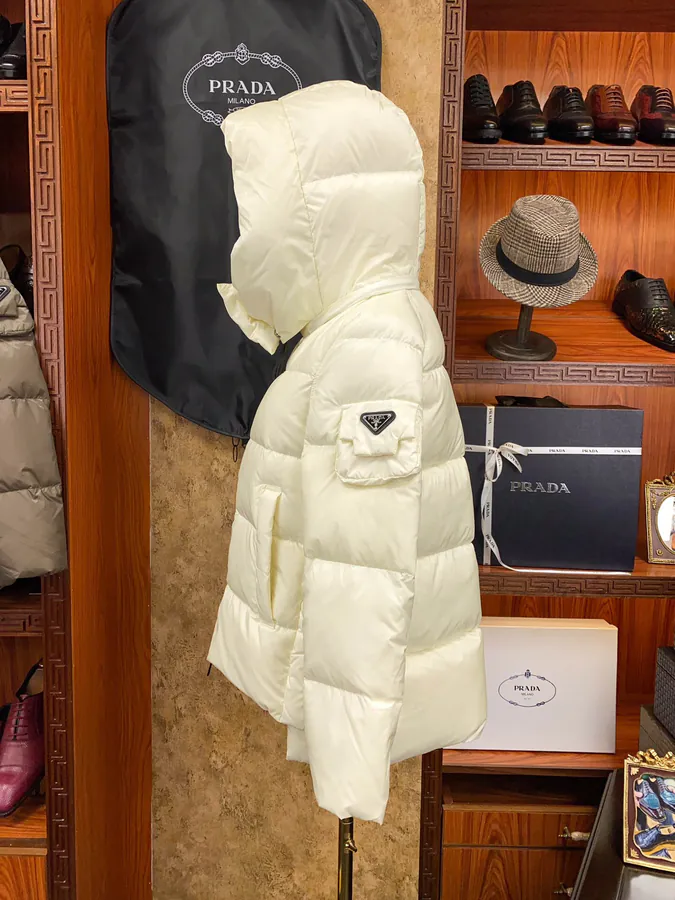 PRAD@ Ladies Hoodie with 95% White Goose Down