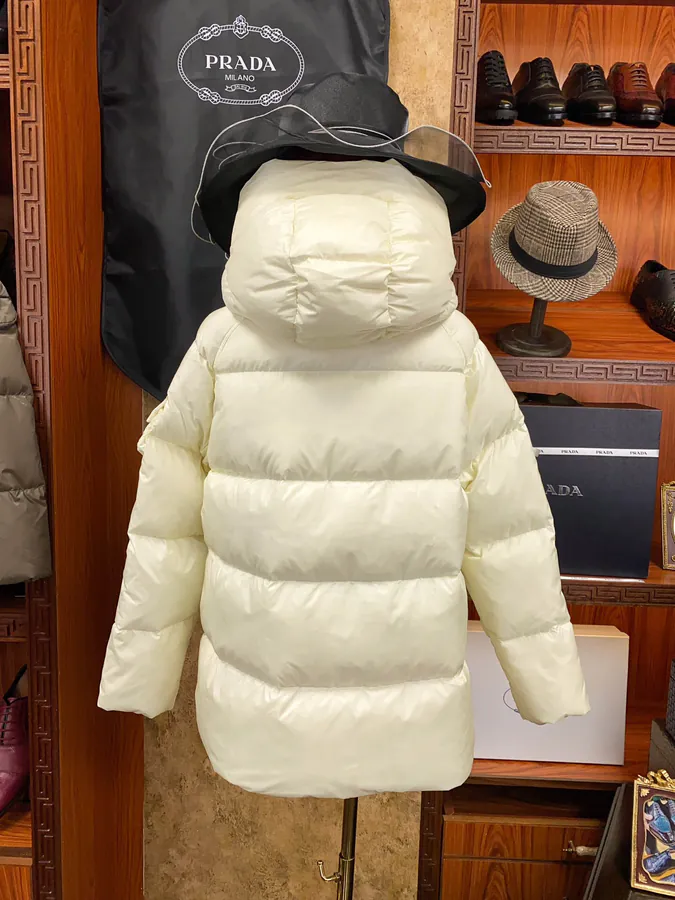 PRAD@ Ladies Hoodie with 95% White Goose Down