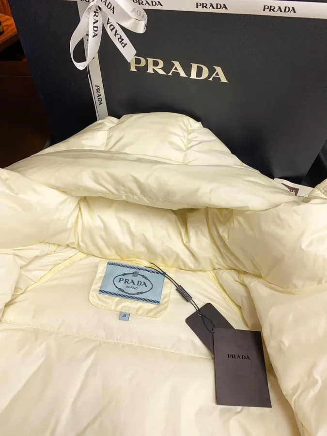 PRAD@ Ladies Hoodie with 95% White Goose Down