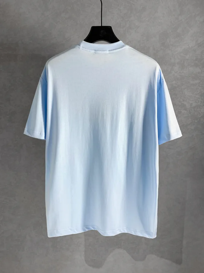 IOR New Collection Blue Cat Embroidery T Shirt, Unisex