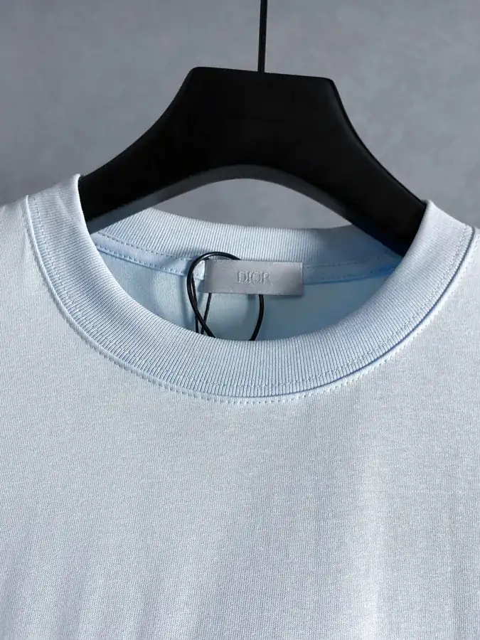 IOR New Collection Blue Cat Embroidery T Shirt, Unisex