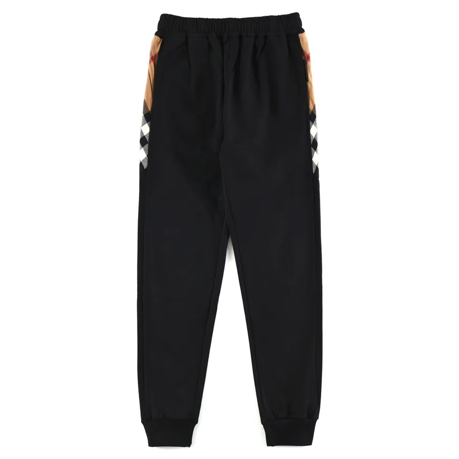 BURBERRY Classic Tartan Patch Logo Trousers Casual Loose Fit