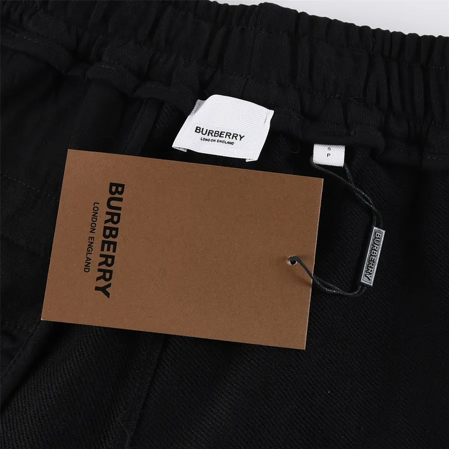 BURBERRY Classic Tartan Patch Logo Trousers Casual Loose Fit