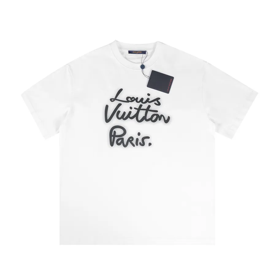 190 Level 25ss New Design Letter Print Round Neck Short Sleeve T shirt