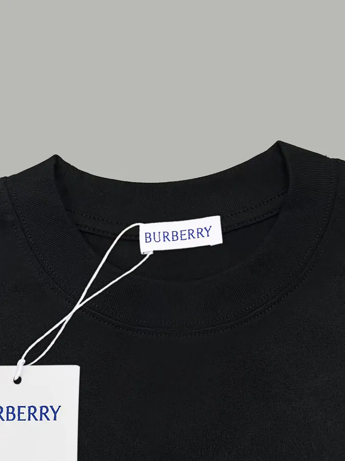 Burberry Classic Tartan Logo Print Cotton T Shirt