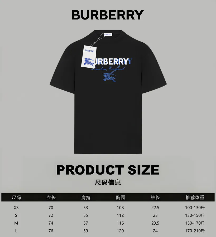 Burberry Classic Tartan Logo Print Cotton T Shirt