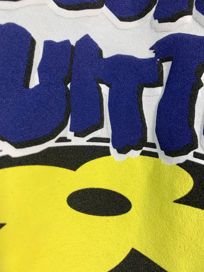1V Brand Flower Letter Short Sleeve T shirt