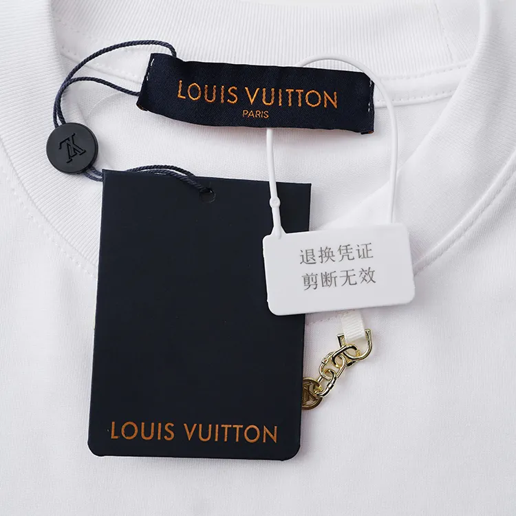 25ss New Metal Chain Print Short Sleeve