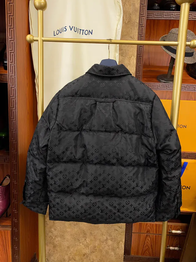 1V Louboutin Premium Down Jacket with Monogram Pattern
