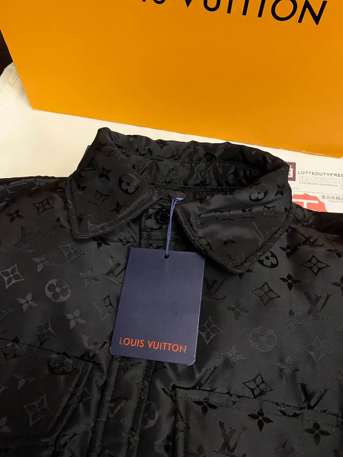 1V Louboutin Premium Down Jacket with Monogram Pattern
