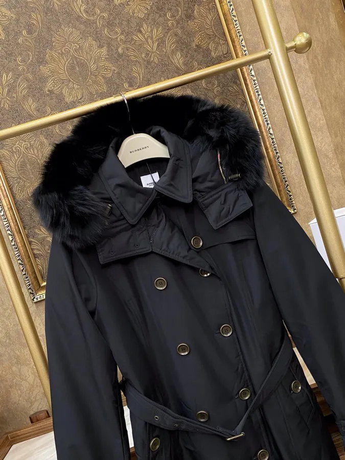Burberry Long Women's Coat with Original Packaging