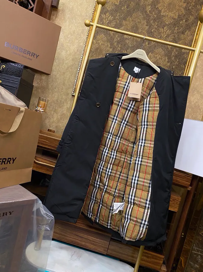 Burberry Long Women's Coat with Original Packaging
