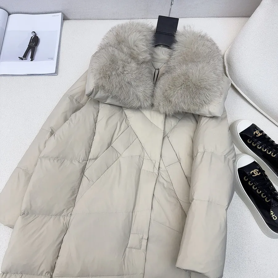 MaXMara Oversized Hooded Down Coat with Dust Bag