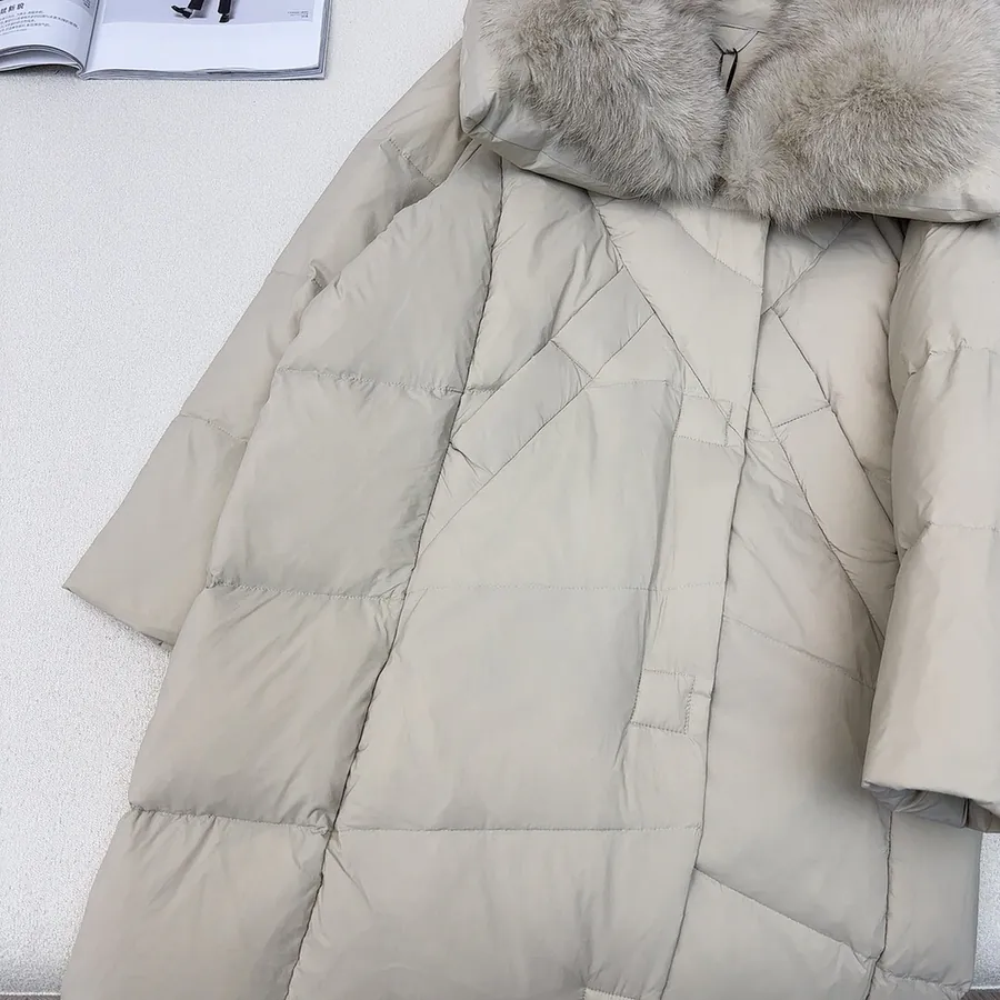 MaXMara Oversized Hooded Down Coat with Dust Bag