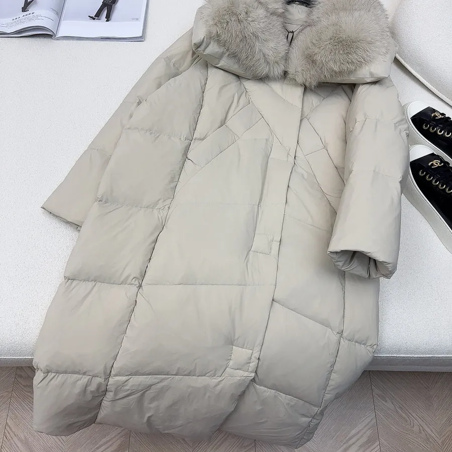 MaXMara Oversized Hooded Down Coat with Dust Bag