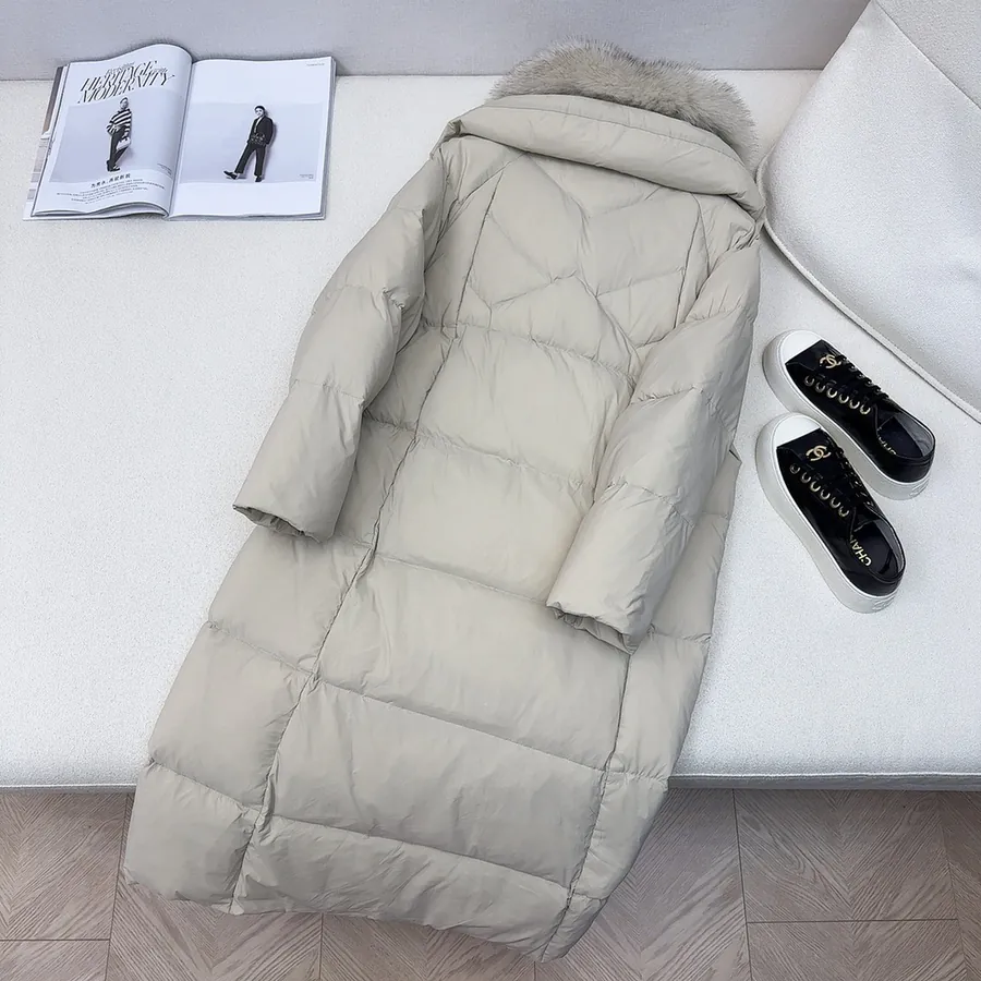 MaXMara Oversized Hooded Down Coat with Dust Bag