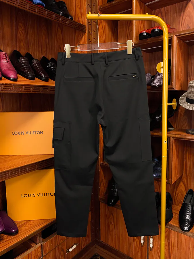 1V Vuitton New Patchwork Denim Work Pants