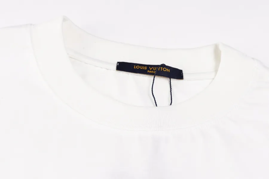 1V Letter Print Short Sleeve T Shirt