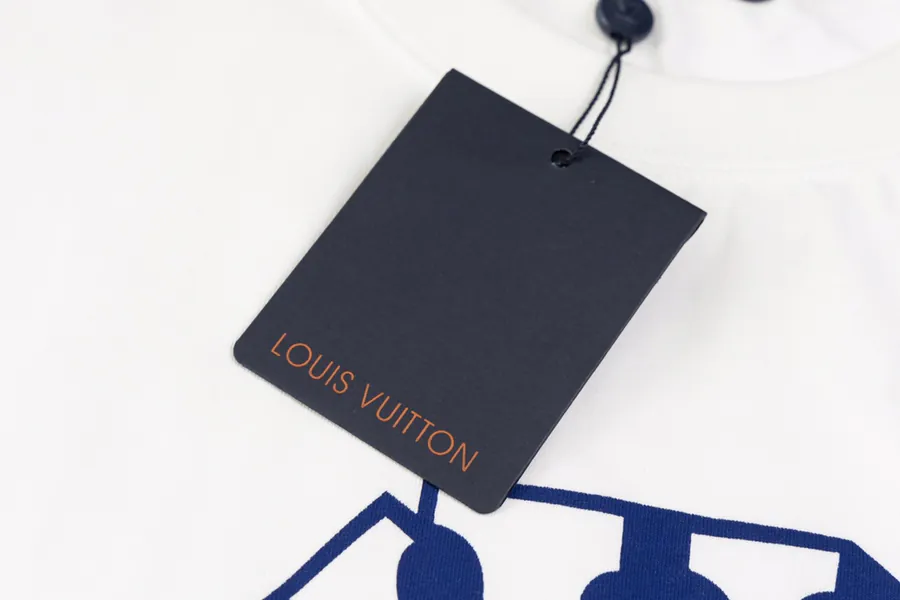 1V Letter Print Short Sleeve T Shirt