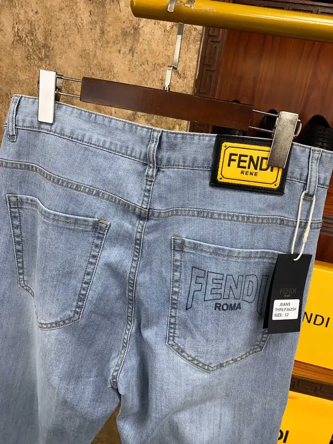 New Arrival FEND Men's Denim Pants Perfect Fit
