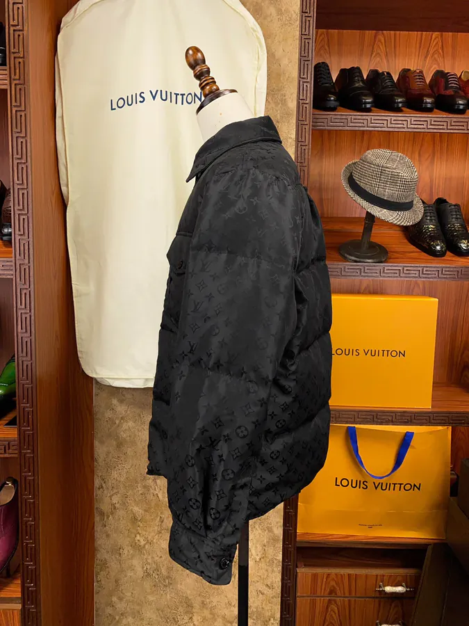 1V Louboutin Premium Down Jacket with Vintage Pattern
