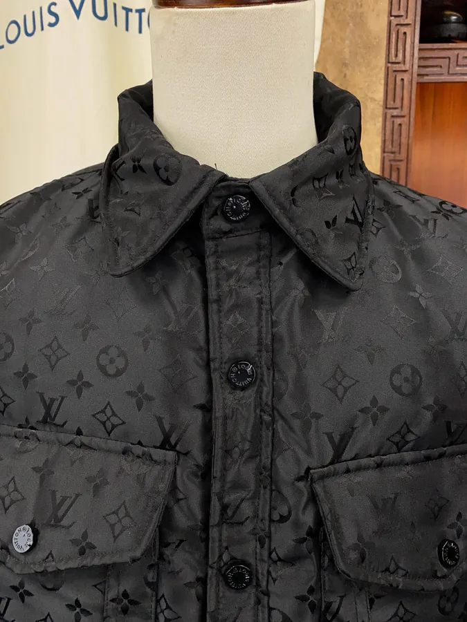 1V Louboutin Premium Down Jacket with Vintage Pattern