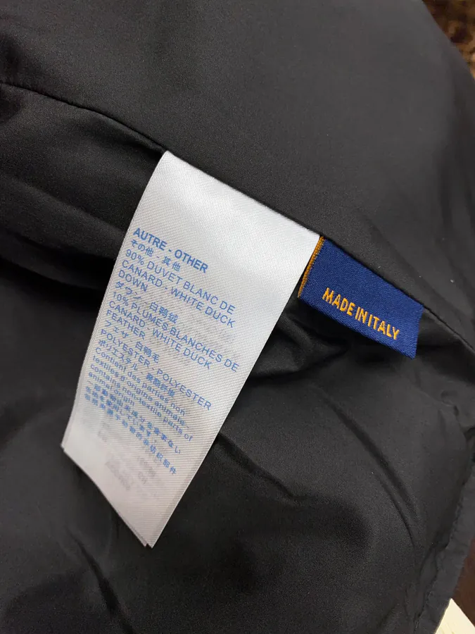 1V Louboutin Premium Down Jacket with Vintage Pattern