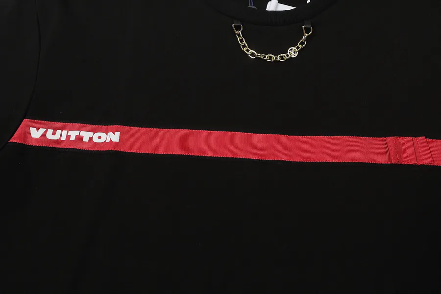 25ss New Metal Chain Print Short Sleeve