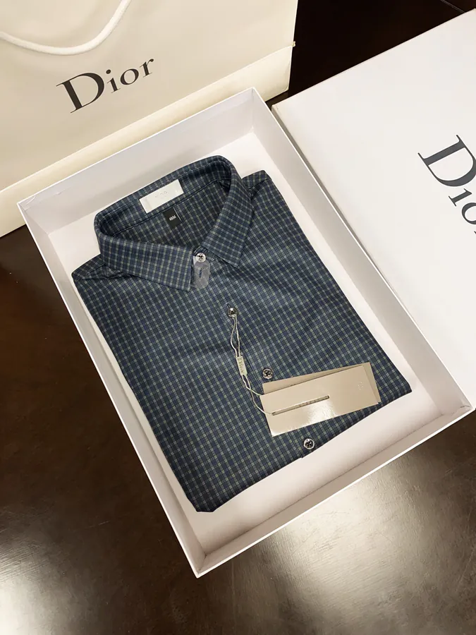 CD DIOR Men's Shirt Premium Fabric, Luxury Buttons, Perfect Fit