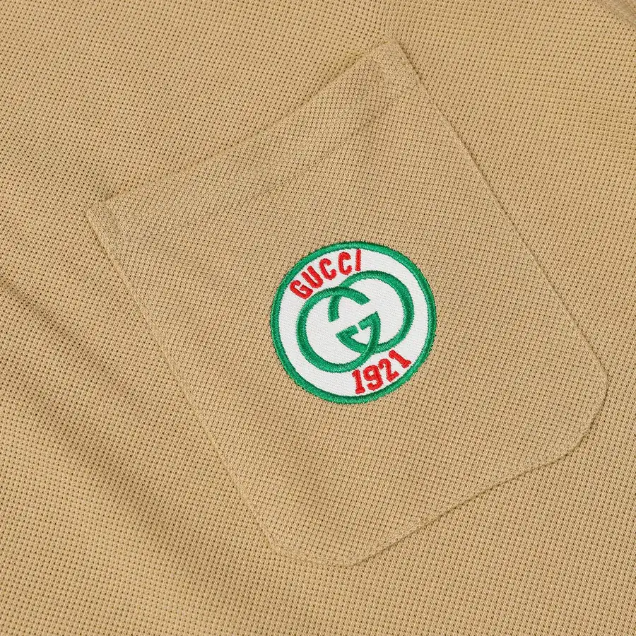 GUCC1 Summer New Polo Shirt with Collar Trim