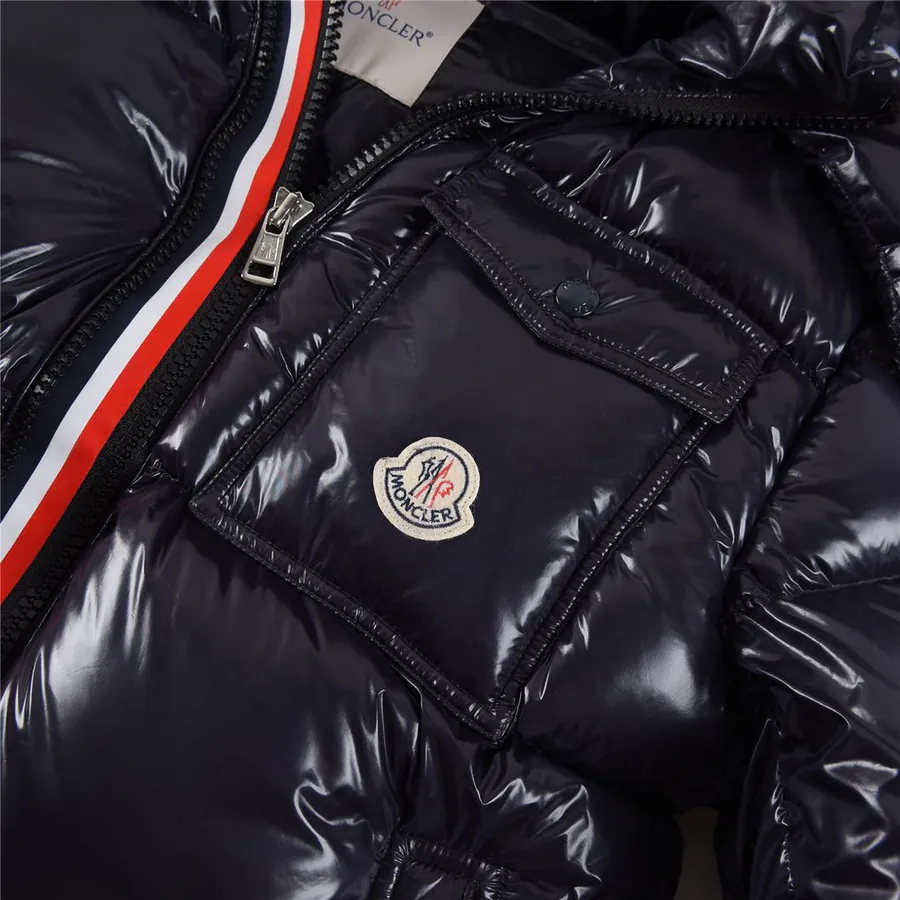Montbeliard 19FW 三色条纹双拉链羽绒服